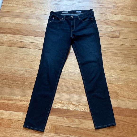 AG Adriano Goldschmied Contour 360 The Prima Mid-Rise Cigarette Jeans Dark Wash - Picture 3 of 11